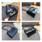 Women's Snake Print Square Shoulder Bag Crossbody Bags