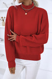 Turtleneck Plain Autumn Outfits Knitting Sweater