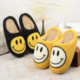 Couple home smiley face soft plush comfy warm slippers