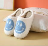 Couple home smiley face soft plush comfy warm slippers