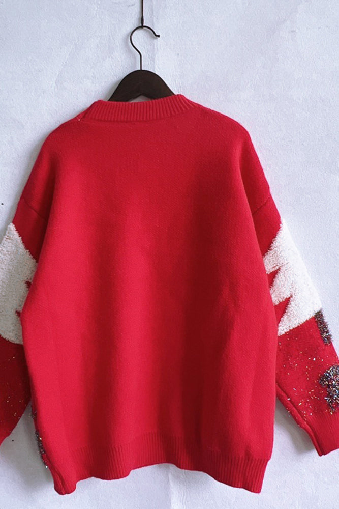 Christmas Tree Pattern Knitting Sweater