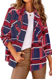 Women's Plaid Cardigan Loose Casual Coat