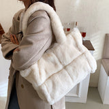Plush Shoulder Bag Premium Tote Bag