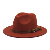 Paziye Hat Suede Belt Woolen Hat