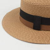 Women Beach Wide Brim Straw Hat