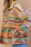 Lapel Button Up Aztec Jacket Winter Outfits Coat