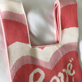 Paziye Ladies knitted knitted handbags