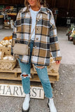 Plaid Flannel Shacket Jacket Women