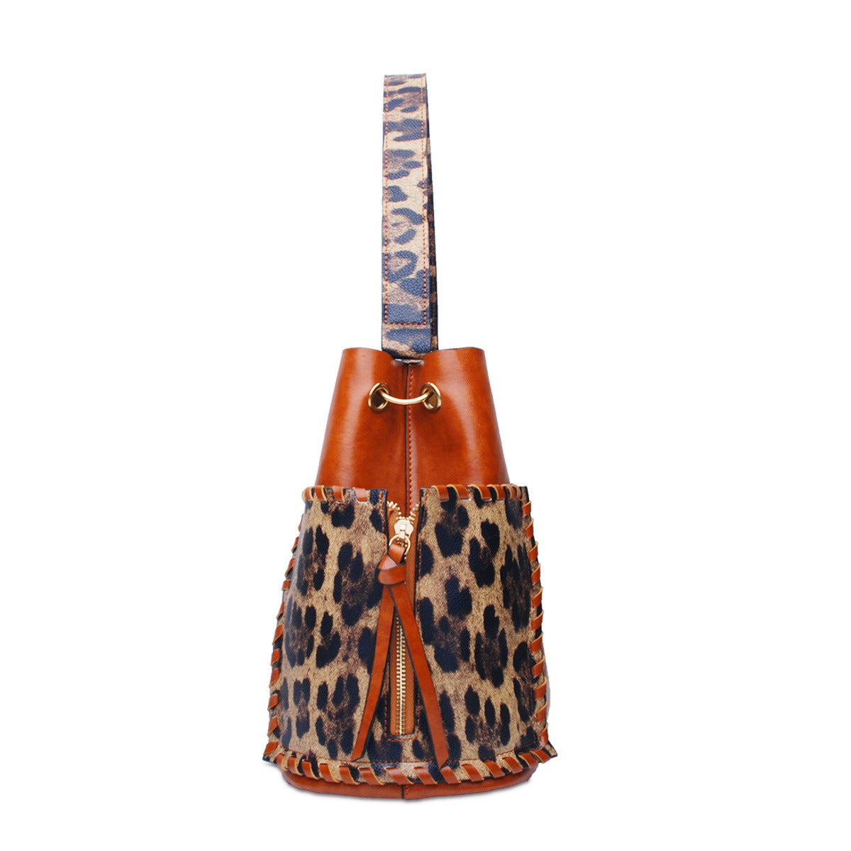 Paziye Leopard Print PU Magnetic Buckle Shoulder Bag
