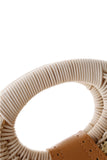 Shell Shaped Straw Woven Tote Bag