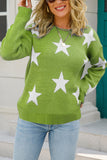 White Star Knitting Long Sleeve Sweater