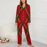 Women's Sleepwear Christmas Print Long Sleeve Casual Two Piece