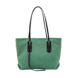 Top Handle Plush Tote Bag