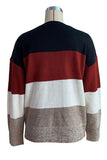 Color Block Loose Pullover Sweaters