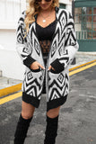 Winter Outfits Open Front Knitting Pockets Cardigan