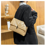 Minimalist Chevron Chain Tote Bag  Women Crossbody Bags