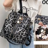 Paziye Leopard Print Cow Backpack