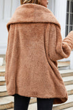 Winter Outfits Fleece Open Front Warm Long Coat Women