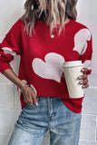 Heart Knitting Pullover autumn outfits Sweater