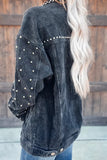 Rivet Patch Short Corduroy Jacket Winter Outfits Coat