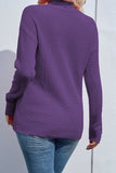 Long Sleeve Turtleneck Cut Out Sweater