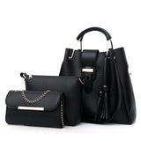 Paziye Retro Hand-held Messenger One-shoulder Three-piece Bag