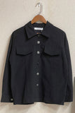 Winter Outfits Turn Down Collar Pockets Button Corduroy Jacket Shacket Women UNISHE Wholesale