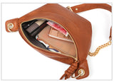 Fanny Pack Leather Ladies Bag With Wide Strap Chest Bag Handbag Festival Bag