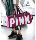 Paziye Pink Logo Gym Tote Bag