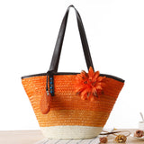 Paziye Straw Beach Bags Tote Bag Hobo Summer Handwoven Shoulder Bag