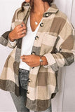 Plaid Flannel Shacket Jacket Women