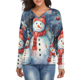 Christmas Top Christmas Boho Long Sleeve Top