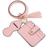 Paziye Leather Card Holder Keychain