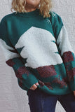 Christmas Tree Pattern Knitting Sweater