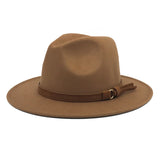 Paziye Hat Suede Belt Woolen Hat