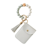 Paziye Coin Purse Tassel Bracelet Keyring