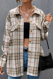 Plaid Flannel Shacket Jacket Women