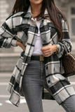 Plaid Flannel Shacket Jacket Women