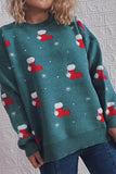 Christmas Socks And Snow Knitting Sweater