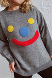 Clown Smile Knit Pullover Sweaters Winter Outfits