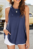 Solid Color Loose Tank Top