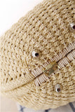 Shell Shaped Straw Woven Tote Bag