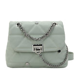 Paziye Stud Quilted Chain Link Crossbody bag
