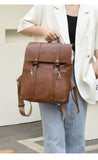Paziye Vintage Pleated Backpack