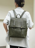 Paziye Vintage Pleated Backpack