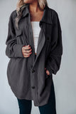 Turn Down Collar Single-breasted Wollen Coat