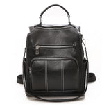 Leather Backpack Shoulder Bag Womens Leather Travel Cabin Bag