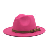 Paziye Hat Suede Belt Woolen Hat
