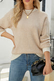 Wave Striped Two Tone Pullover Knit Sweaters