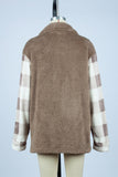 Flannel Fleece Patchwork Plaid Winter Outfits Coat